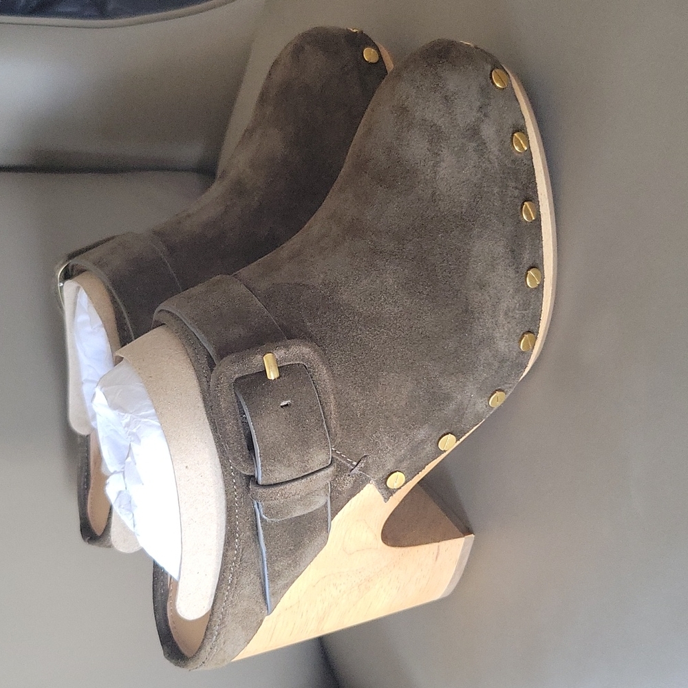 Veronica Beard Dk Brown Dacey Clog 7.5 M